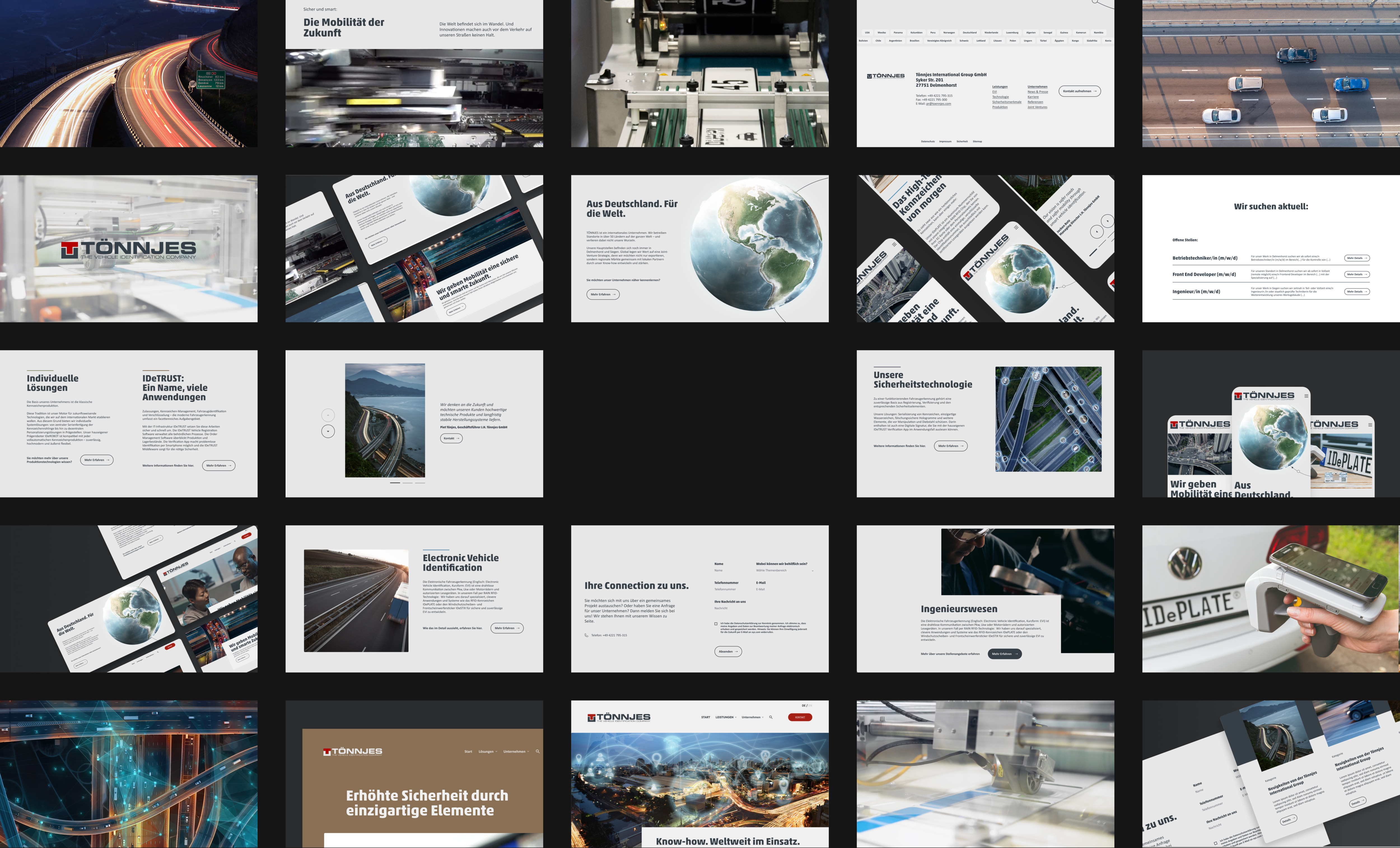 Diverse Webdesign Screens von Toennjes
